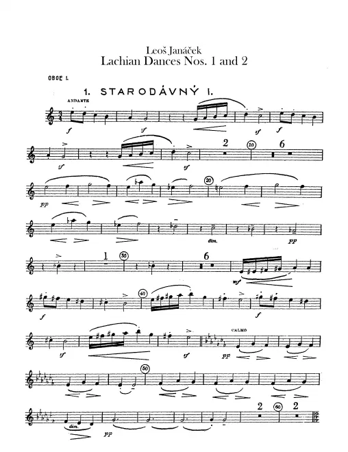Oboe 1, 2, English Horn