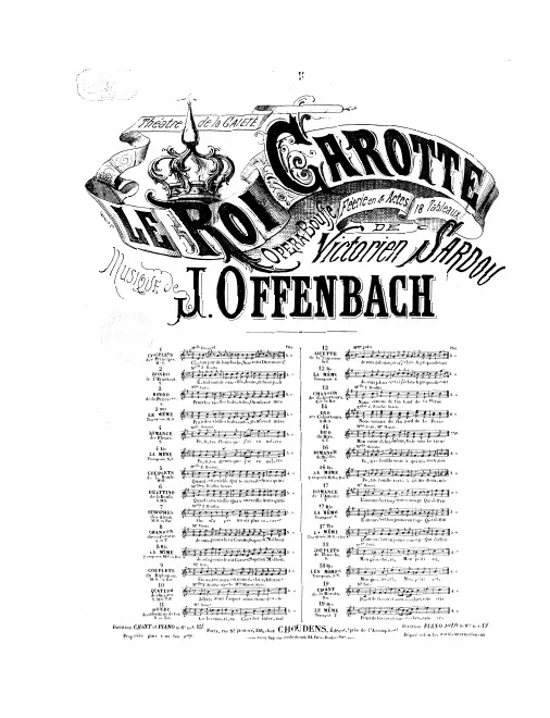 No.5, Couplets de la boule: "Quand cette vieille" (Act I, No.6), G major