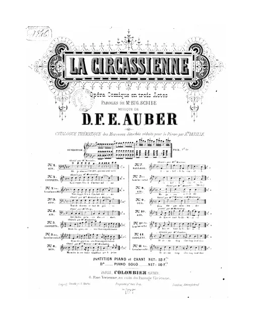 No.8, Air: "Me parer a-t-il dit" (Act III, No.16)