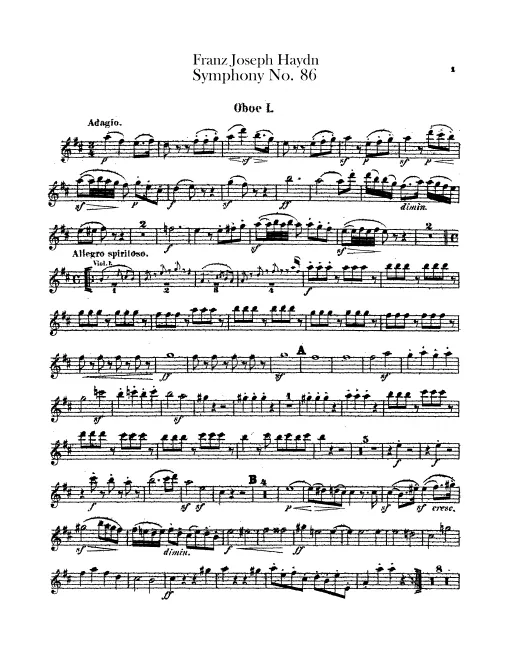 Oboe 1, 2