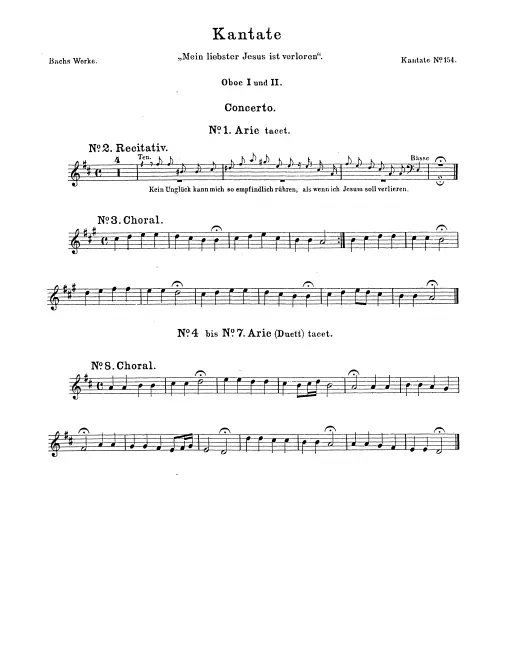 Oboe 1, 2, Oboe d'amore (or Clarinet (A)) 1, 2