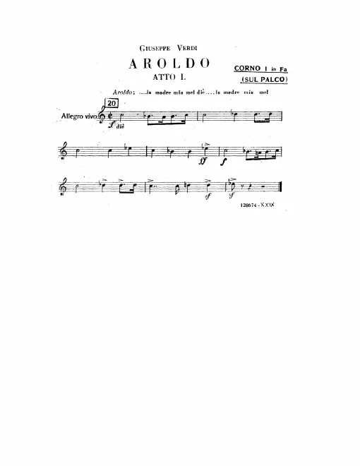 Horn 1, 2, 3, 4 (F)