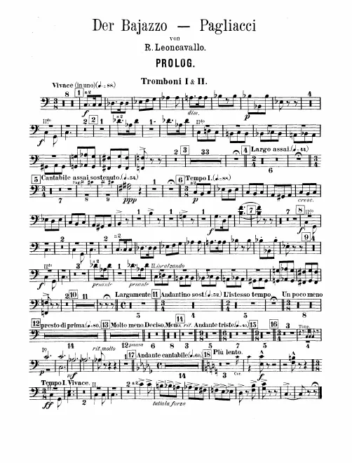 Trombone 1/2, 3, Tuba
