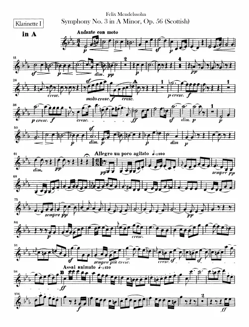 Clarinet 1, 2 (A, B)