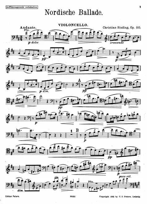 Cello part