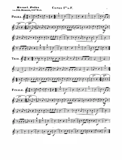 Horn 1, 2, 3, 4 (F)