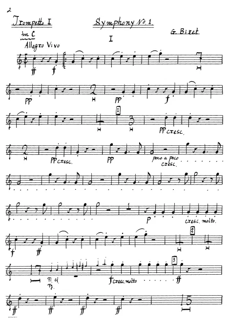 Trumpet 1, 2 (C)