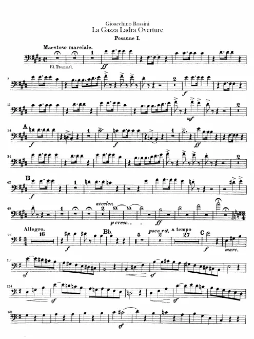 Trombone 1, 2, 3, Tuba