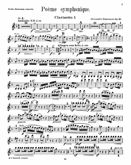Clarinet 1, 2 (A/B)