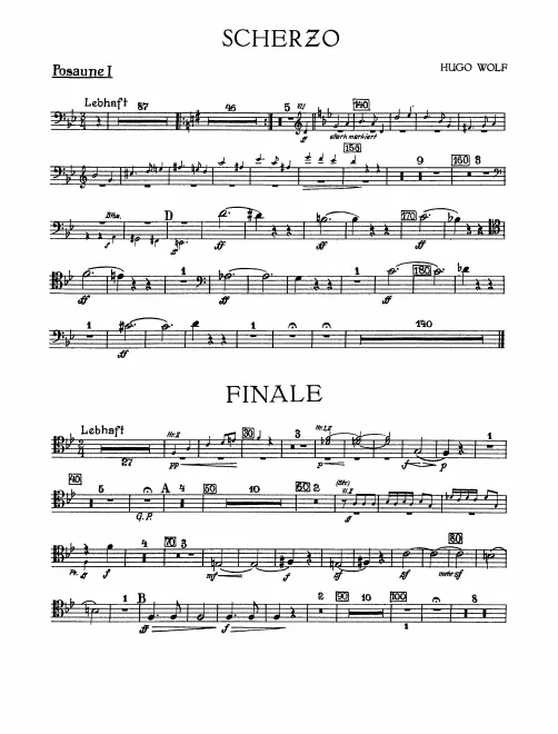 Trombone 1, 2, 3, Tuba
