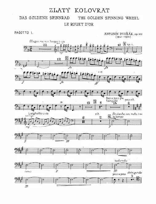 Bassoon 1, 2, Contrabassoon