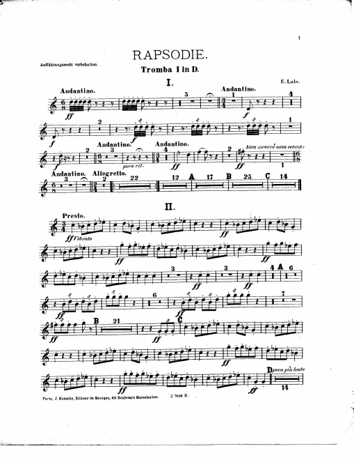 Trumpet 1, 2, 3, 4 (D)