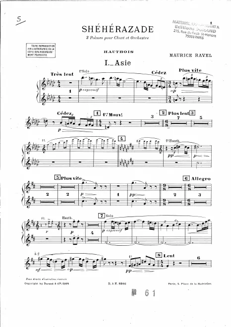 Oboes 1, 2