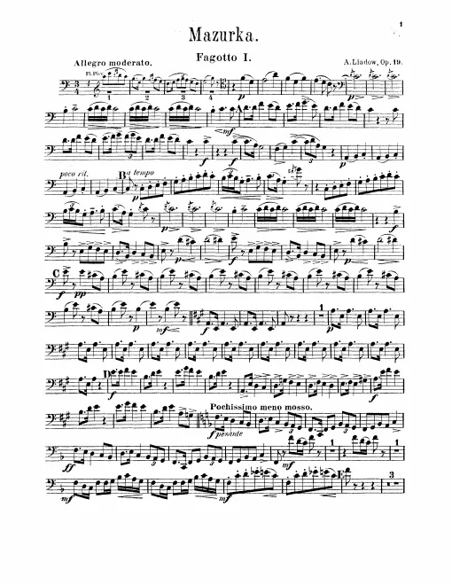 Bassoon 1, 2