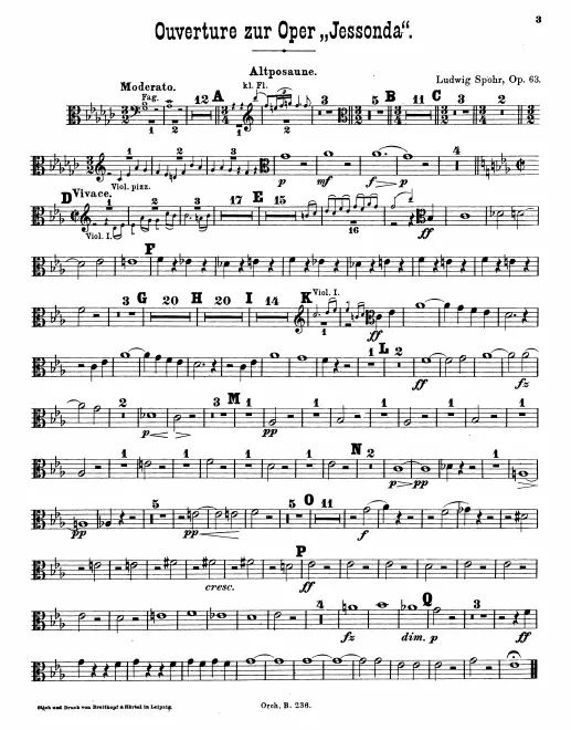 Trombone 1, 2, 3 (Alto, Tenor, Bass)