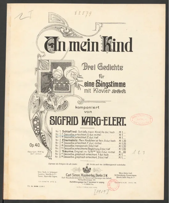 1A. Schlafe, mein Kind