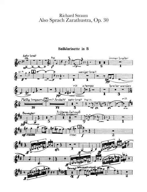 Bass Clarinet (B)