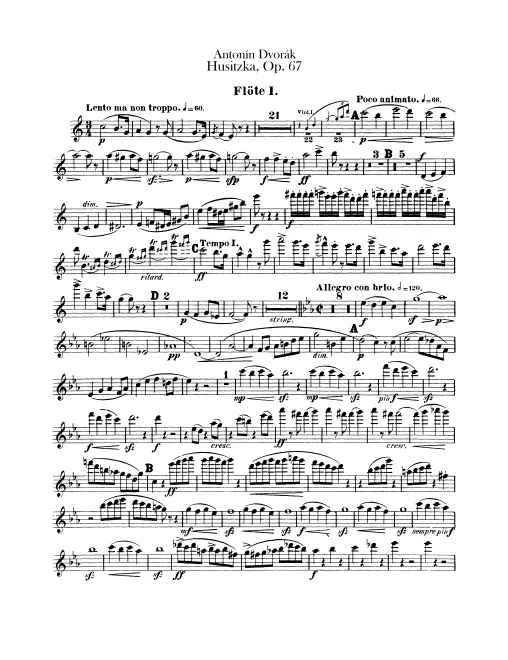 Flute 1, 2, Piccolo