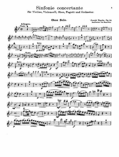 Oboe solo