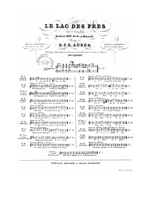 No.7 bis , Air: "Avec adresse, avec audace" (Act II, No.7a), E♭ major
