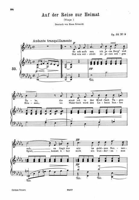 Complete Score (original / high voice, )