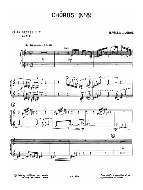 Clarinet 1/2 (B♭)