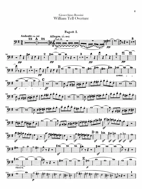 Bassoon 1, 2