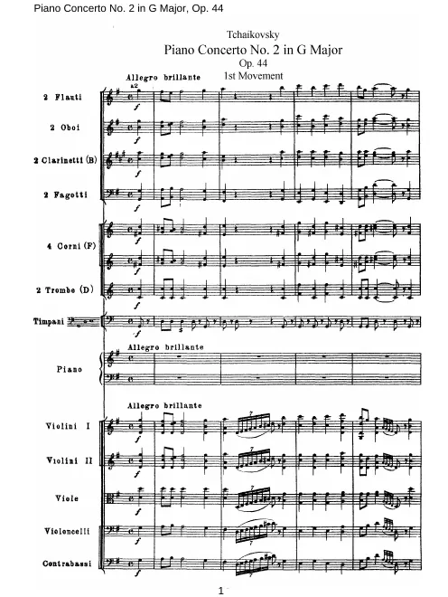 1. Allegro brillante