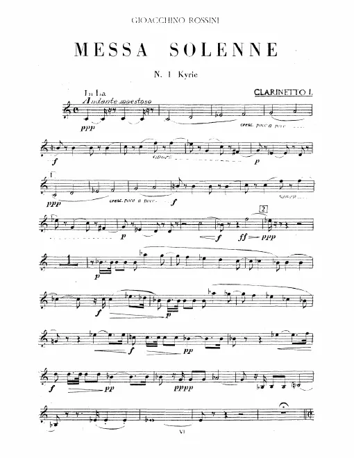 Clarinet 1 (A, B)