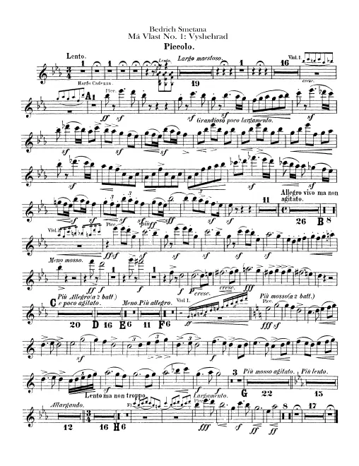 Piccolo, Flute 1, 2