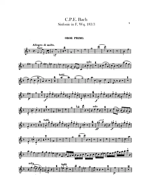 Oboe 1, 2