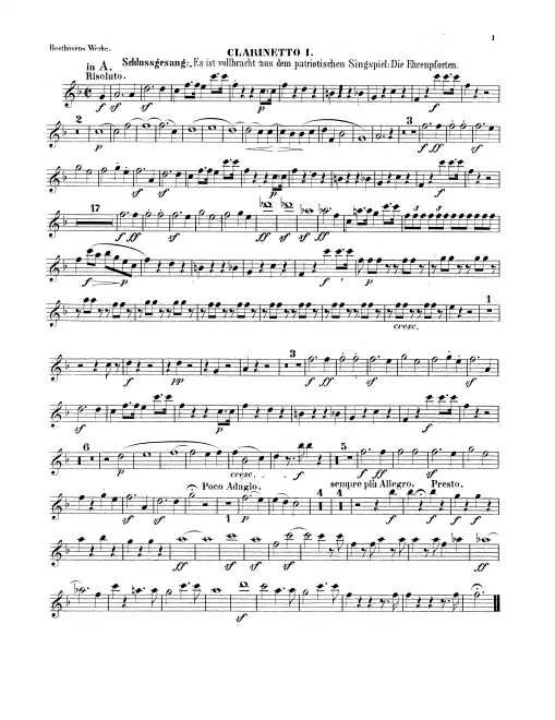 Clarinet 1, 2 (A)