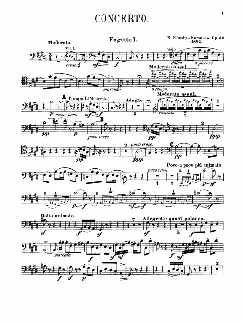 Bassoon 1, 2