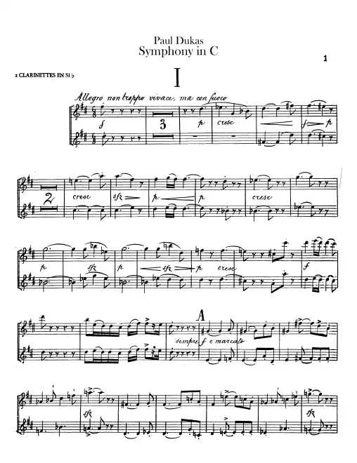 Clarinet 1/2 (in B♭)