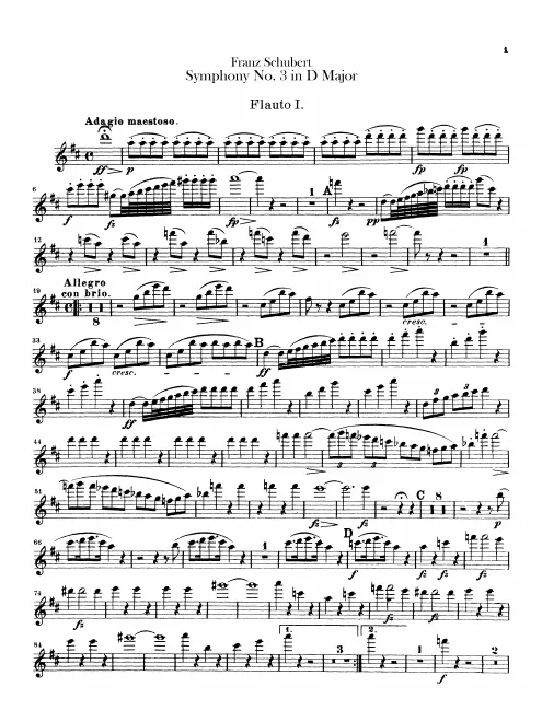 Flute 1, 2