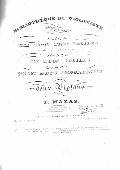 Nos.1-3 (Violin 1, 2)