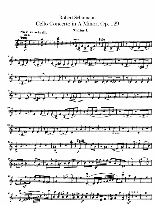 Violins I, II