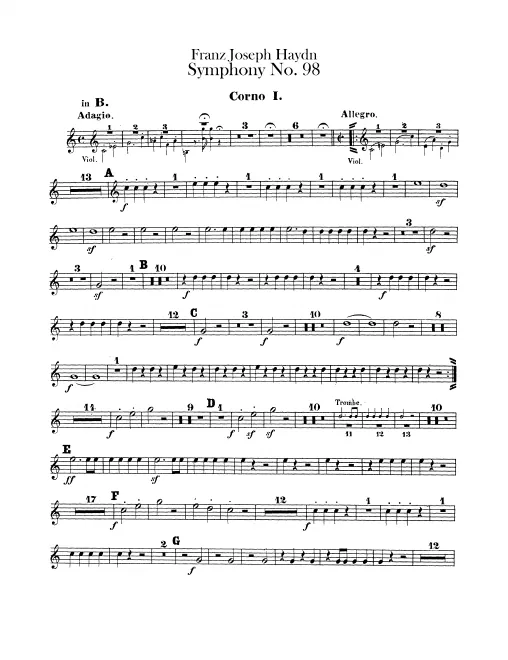 Horn 1, 2 (B/F)