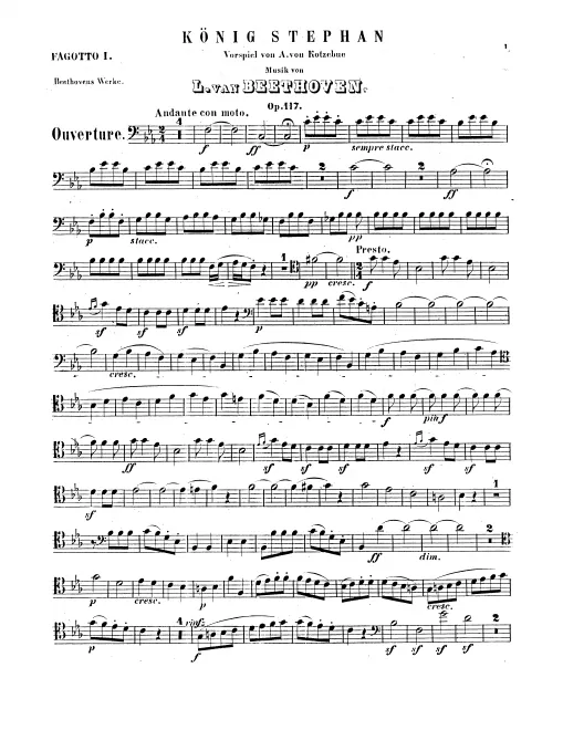 Bassoon 1, 2, Contrabassoon