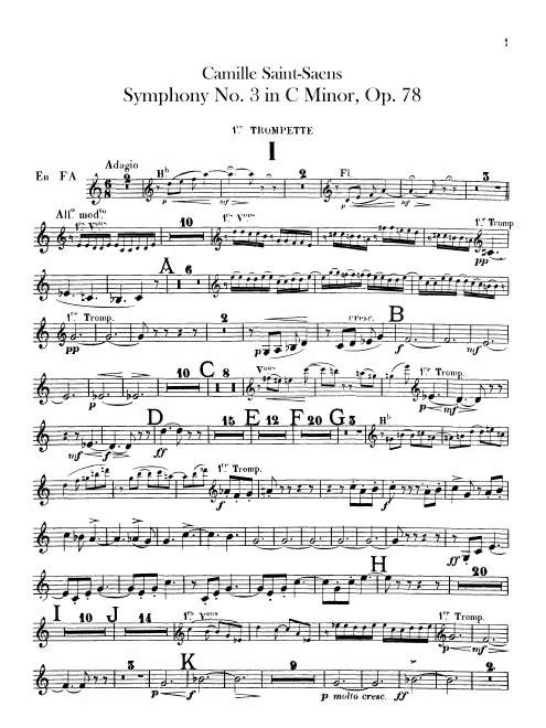 Trumpet 1, 2 (F), 3 (C)