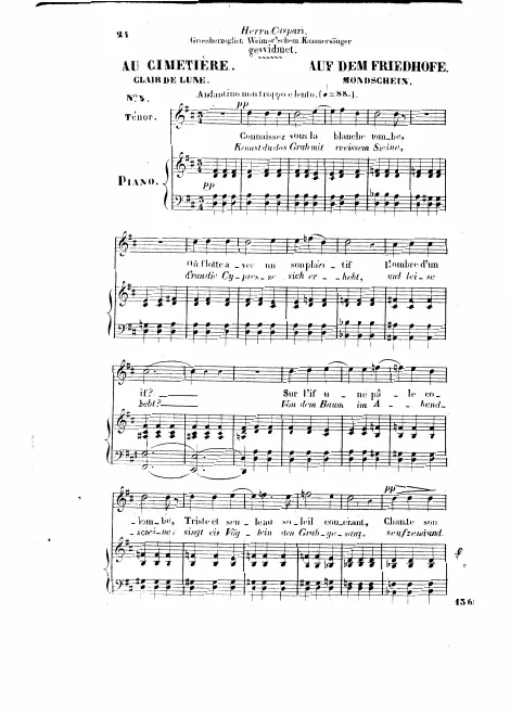 5. Au cimetière (D major)
