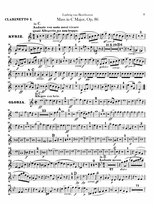 Clarinet 1, 2 (C)