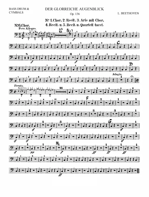 Bass Drum/Cymbals, Triangle