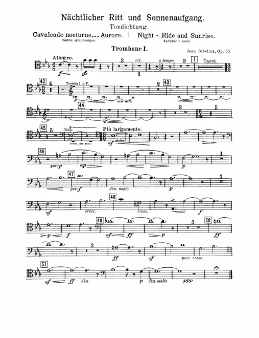 Trombone 1, 2, 3, Tuba