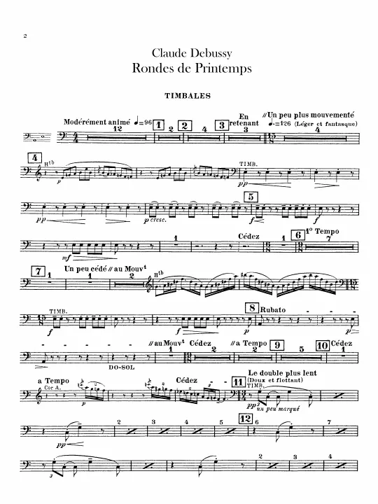 Timpani, Triangle, Tambourine, Cymbals