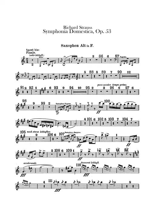 Alto Saxophone (F)