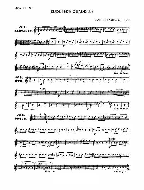 Horn 1, 2, 3, 4 (F)
