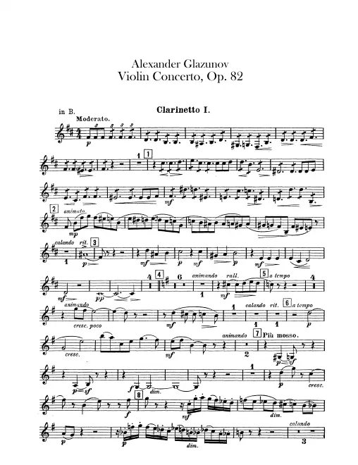 Clarinet 1, 2 (B♭/A)