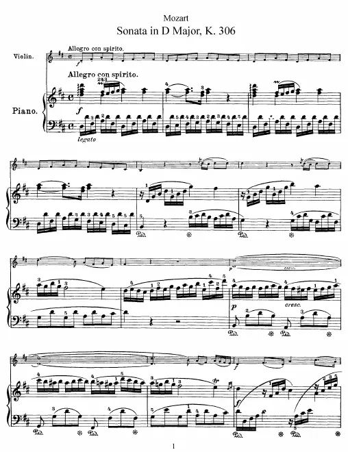 Complete Score and Violin Part