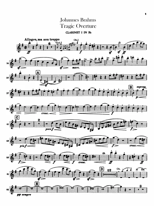 Clarinet 1, 2 (B)